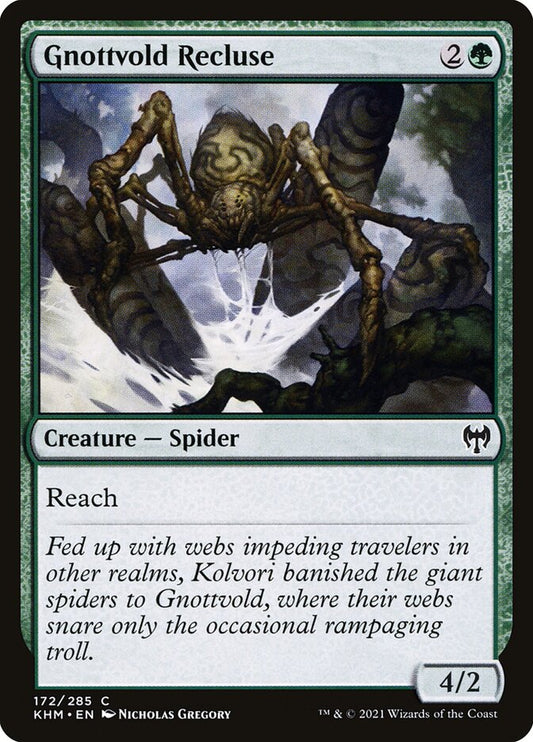MTG Card Title: Gnottvold Recluse KHM/172