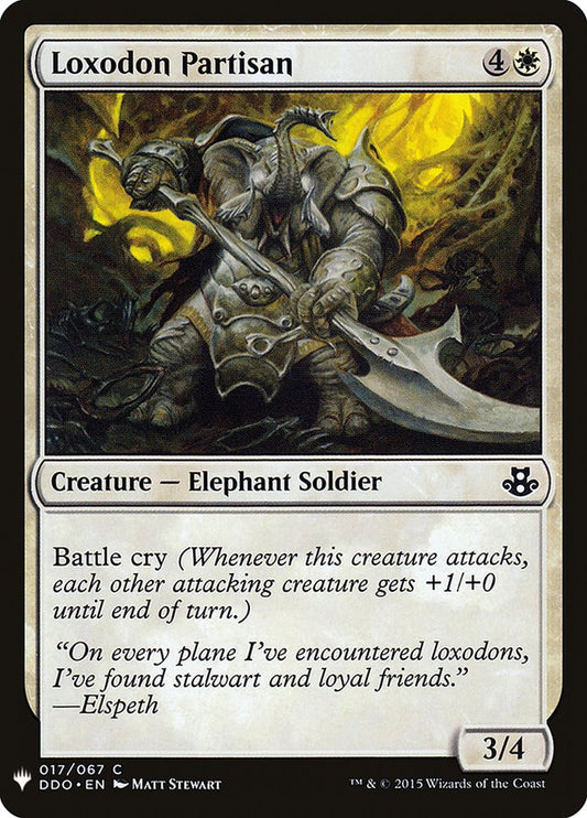 MTG Card Title: Loxodon Partisan PLST/DDO-17