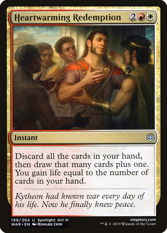 MTG Card Title: Heartwarming Redemption WAR/199