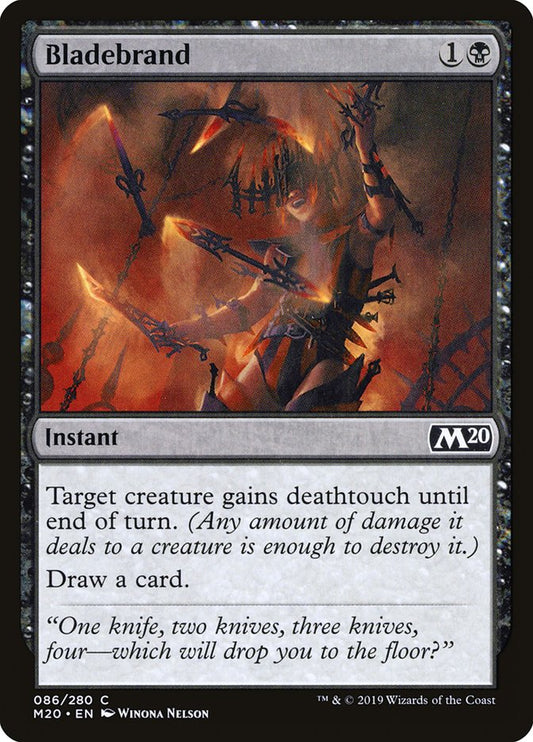 MTG Card Title: Bladebrand M20/86
