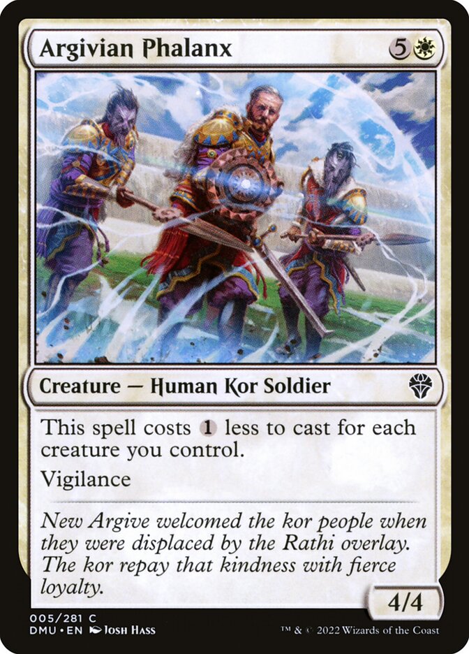 MTG Card Title: Argivian Phalanx DMU/5