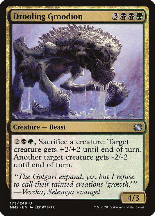 MTG Card Title: Drooling Groodion MM2/173