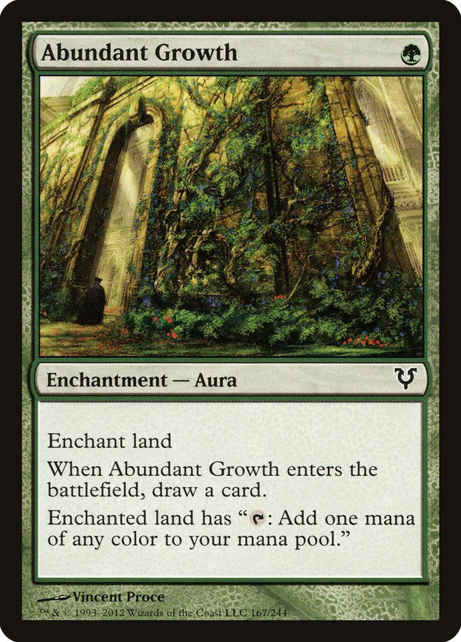 MTG Card Title: Abundant Growth AVR/167