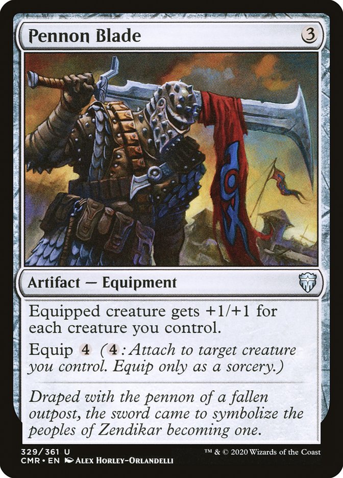MTG Card Title: Pennon Blade CMR/329