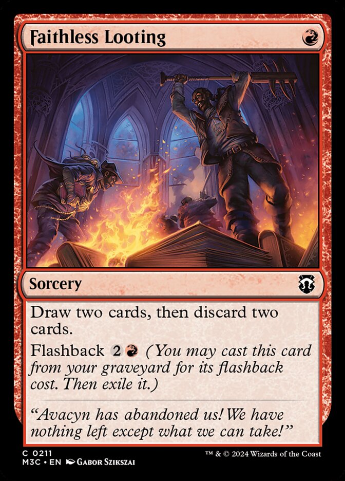 MTG Card Title: Faithless Looting M3C/211