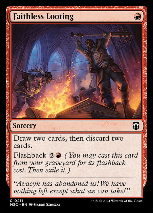 MTG Card Title: Faithless Looting M3C/211