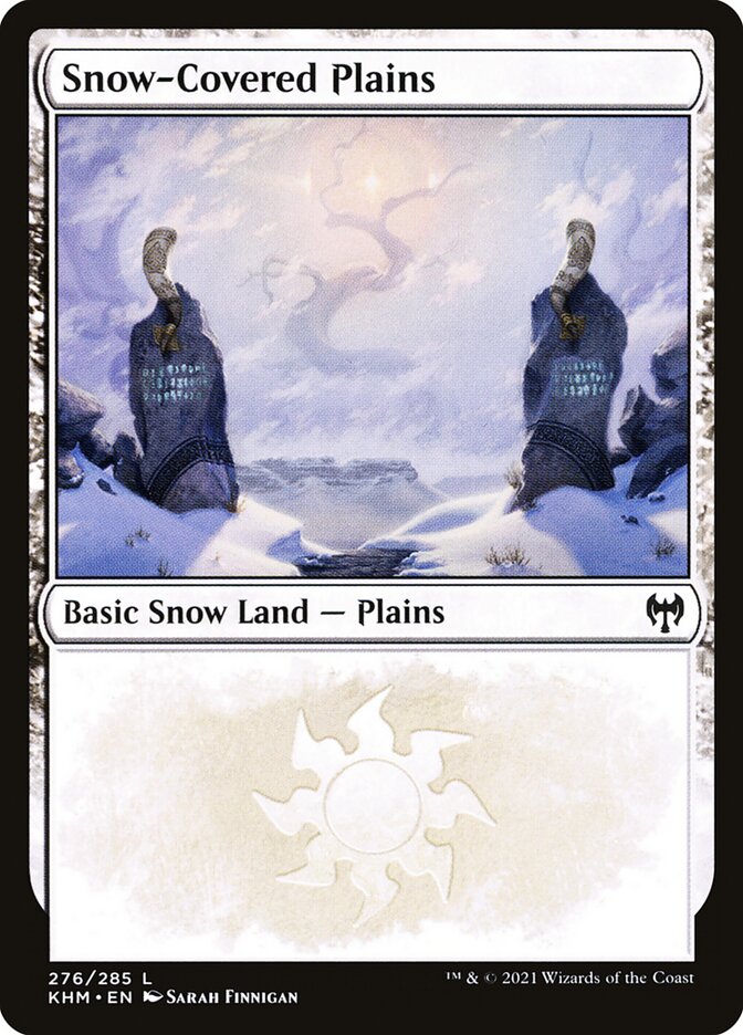 MTG Card Title: Snow-Covered Plains KHM/276