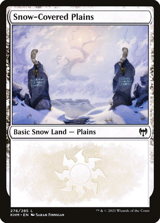 MTG Card Title: Snow-Covered Plains KHM/276