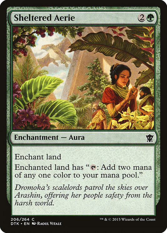 MTG Card Title: Sheltered Aerie DTK/206