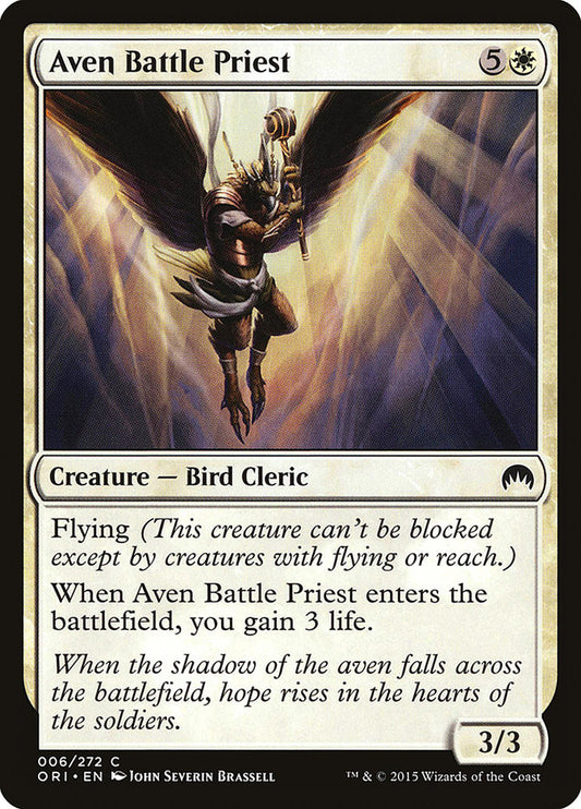 MTG Card Title: Aven Battle Priest ORI/6