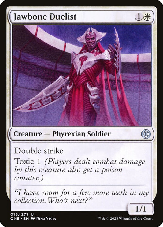 MTG Card Title: Jawbone Duelist ONE/18