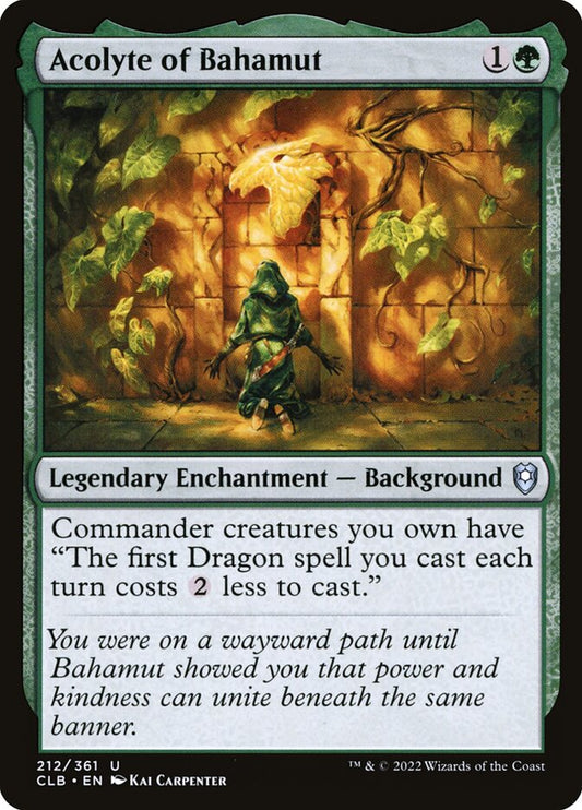 MTG Card Title: Acolyte of Bahamut CLB/212