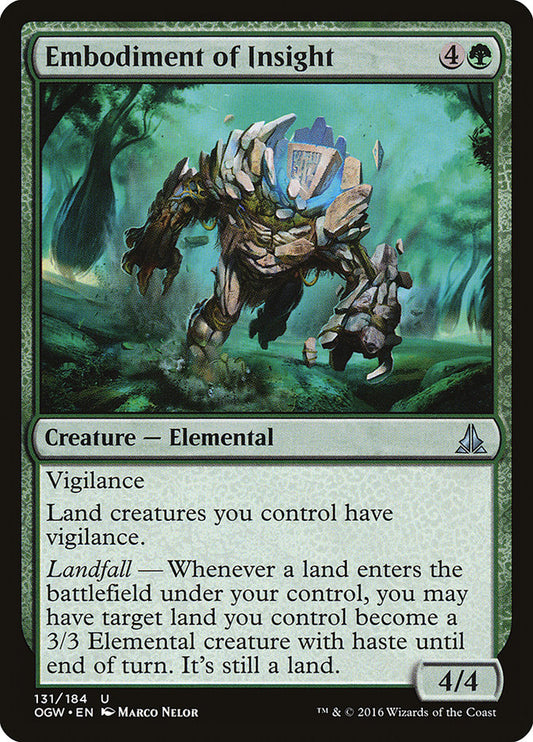 MTG Card Title: Embodiment of Insight OGW/131