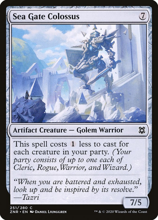 MTG Card Title: Sea Gate Colossus ZNR/251