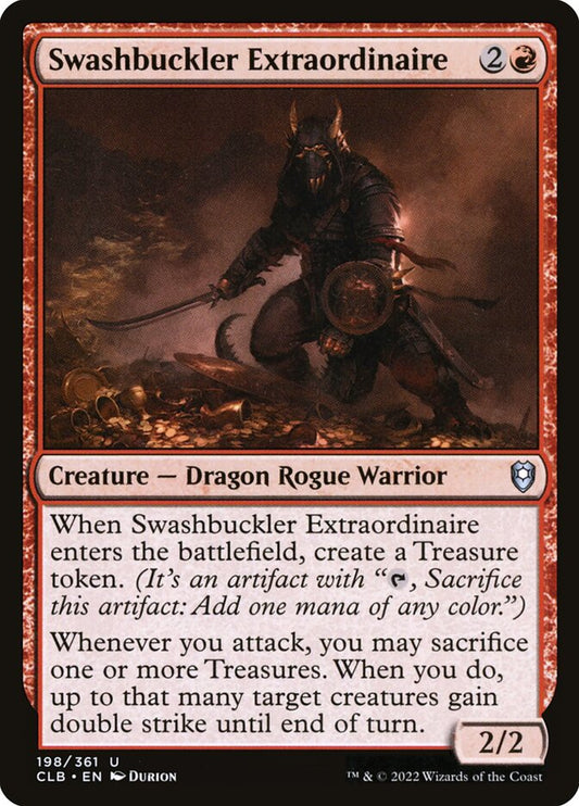 MTG Card Title: Swashbuckler Extraordinaire CLB/198
