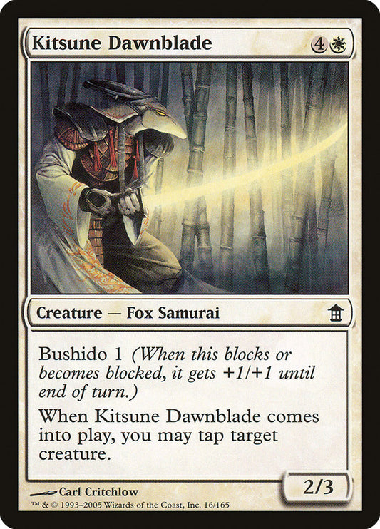 MTG Card Title: Kitsune Dawnblade SOK/16
