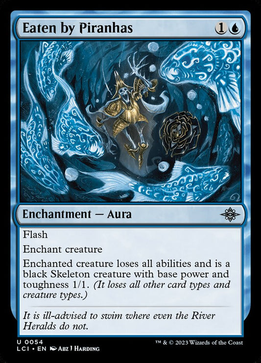 MTG Card Title: Eaten by Piranhas LCI/54