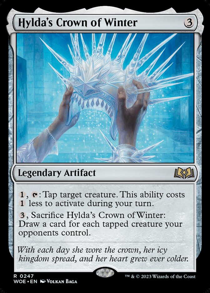 MTG Card Title: Hylda's Crown of Winter WOE/247