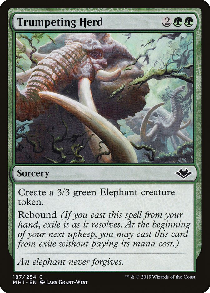 MTG Card Title: Trumpeting Herd MH1/187