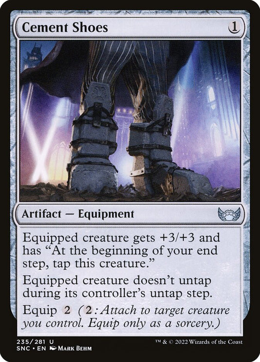 MTG Card Title: Cement Shoes SNC/235