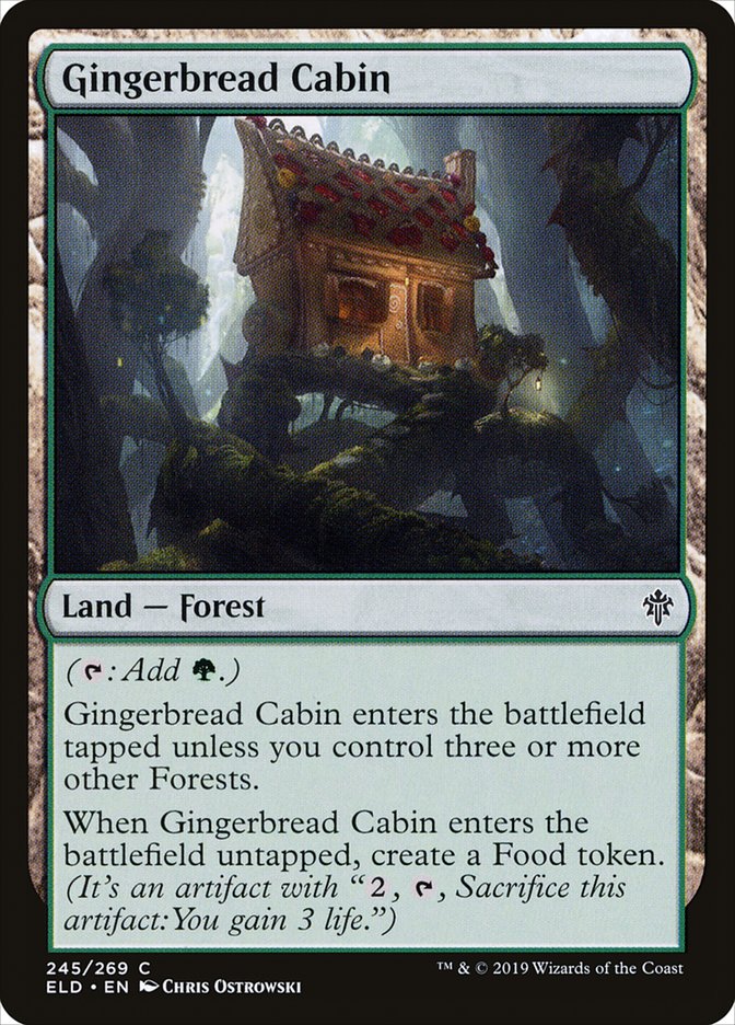 MTG Card Title: Gingerbread Cabin ELD/245