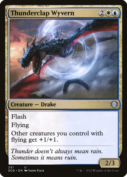 MTG Card Title: Thunderclap Wyvern SCD/251