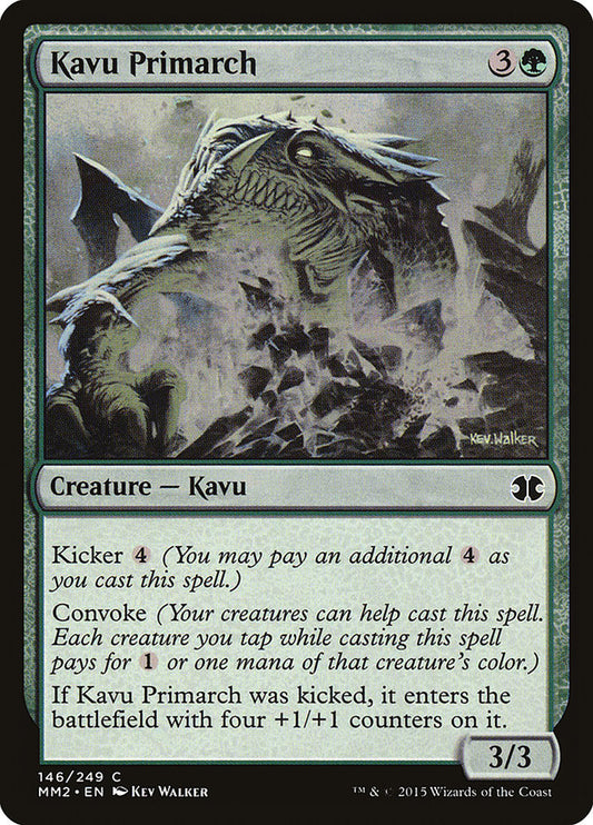 MTG Card Title: Kavu Primarch MM2/146