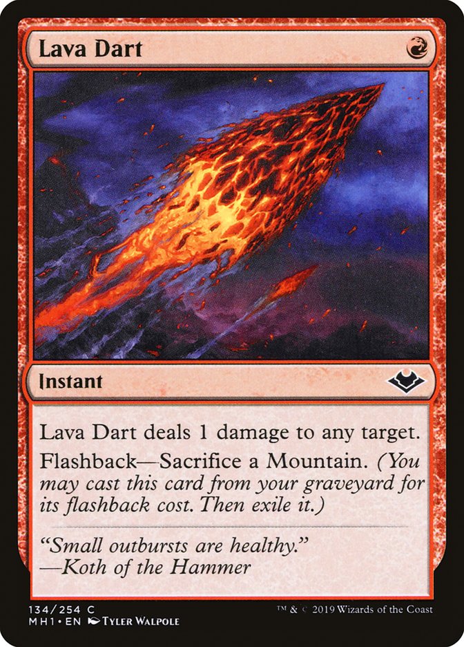 MTG Card Title: Lava Dart MH1/134