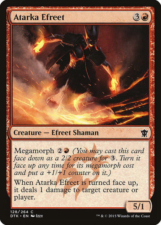 MTG Card Title: Atarka Efreet DTK/128