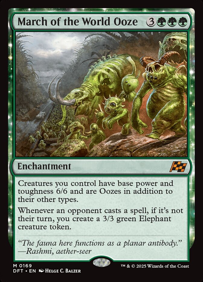 MTG Card Title: March of the World Ooze DFT/169