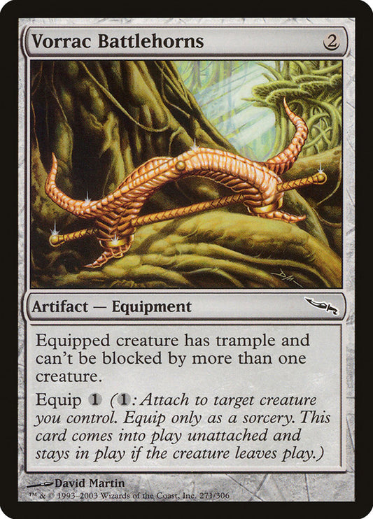 MTG Card Title: Vorrac Battlehorns MRD/271