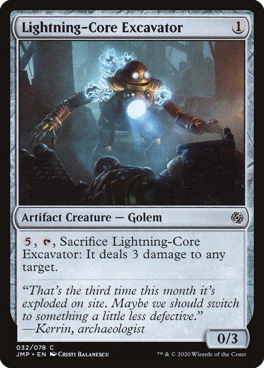 MTG Card Title: Lightning-Core Excavator JMP/32