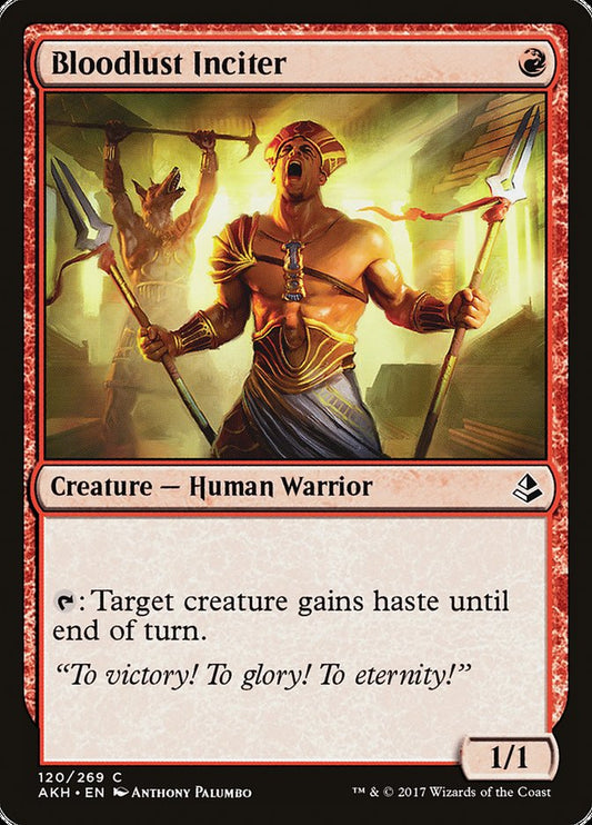 MTG Card Title: Bloodlust Inciter AKH/120