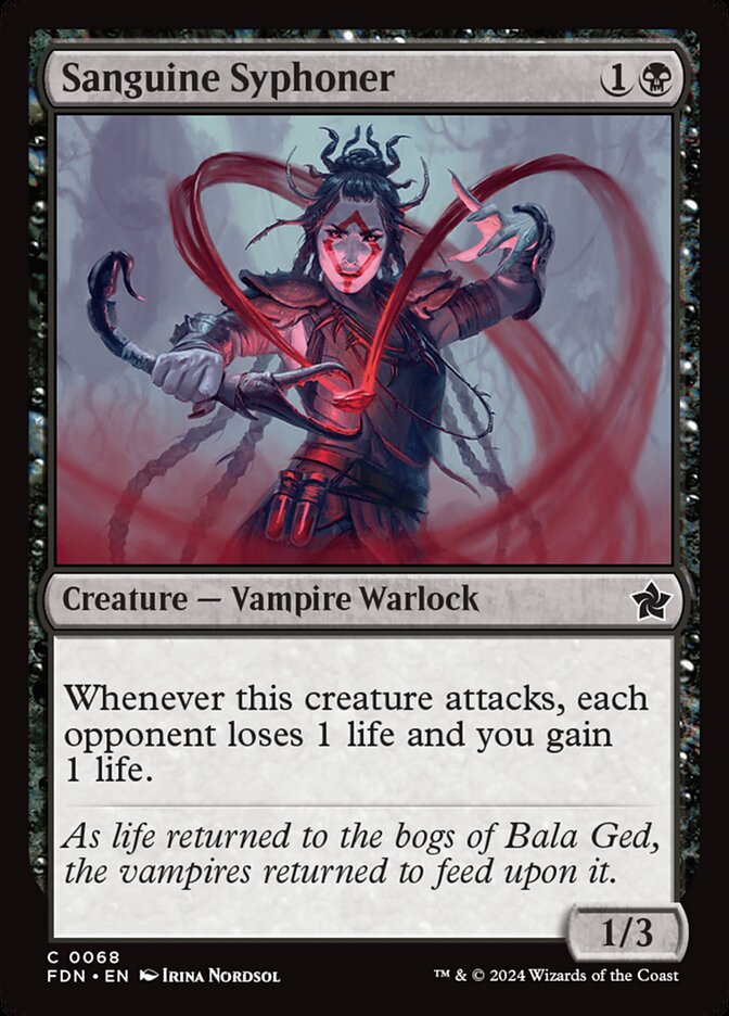 MTG Card Title: Sanguine Syphoner FDN/68