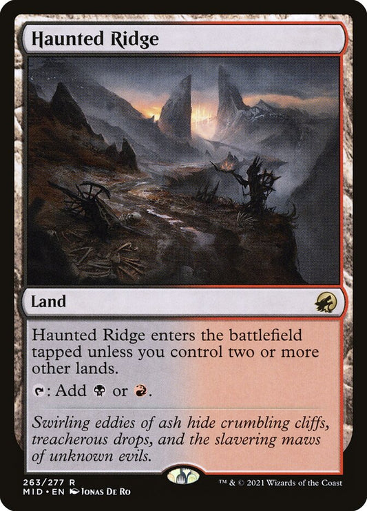 MTG Card Title: Haunted Ridge MID/263