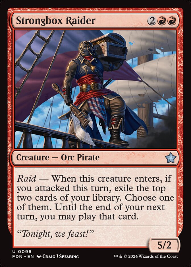 MTG Card Title: Strongbox Raider FDN/96