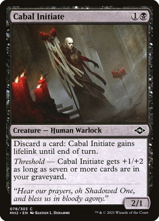 MTG Card Title: Cabal Initiate MH2/78