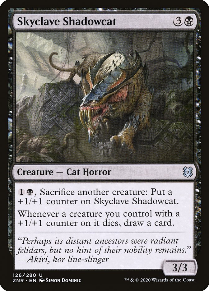 MTG Card Title: Skyclave Shadowcat ZNR/126