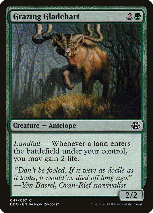 MTG Card Title: Grazing Gladehart DDO/47