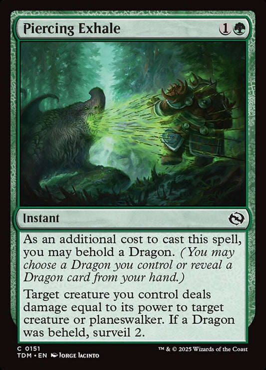 MTG Card Title: Piercing Exhale TDM/151