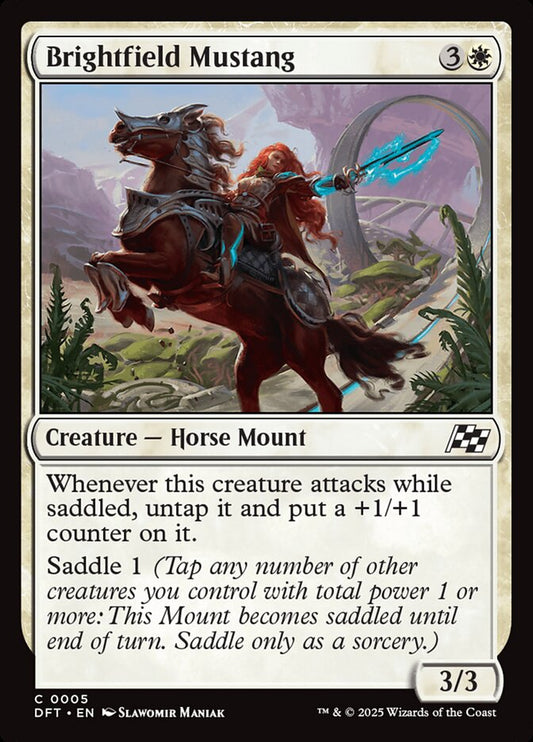 MTG Card Title: Brightfield Mustang DFT/5