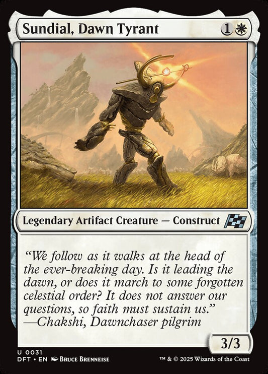 MTG Card Title: Sundial, Dawn Tyrant DFT/31