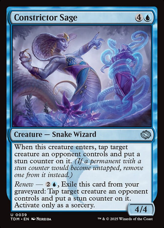 MTG Card Title: Constrictor Sage TDM/39