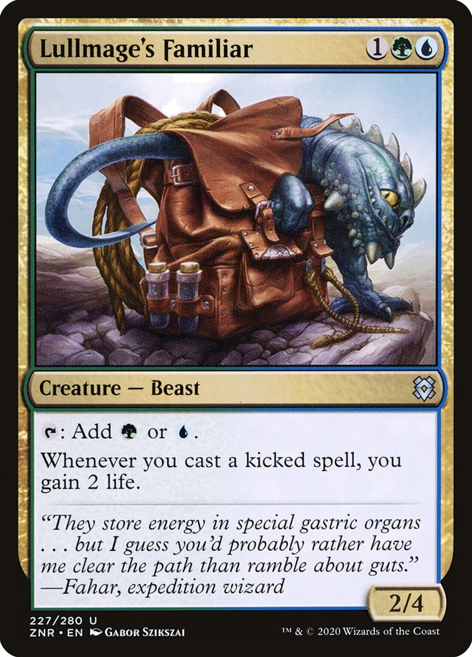 MTG Card Title: Lullmage's Familiar ZNR/227