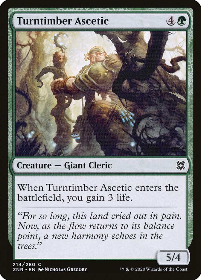 MTG Card Title: Turntimber Ascetic ZNR/214
