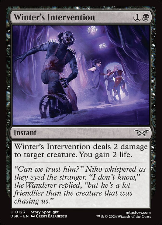 MTG Card Title: Winter's Intervention DSK/123