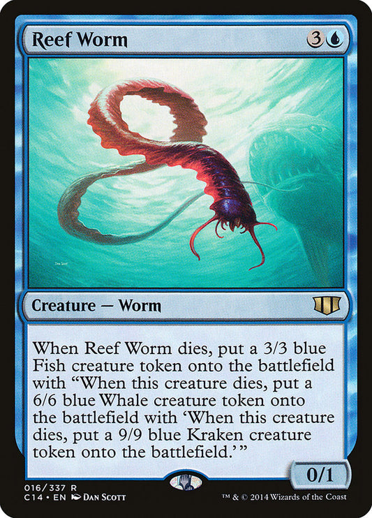 MTG Card Title: Reef Worm C14/16