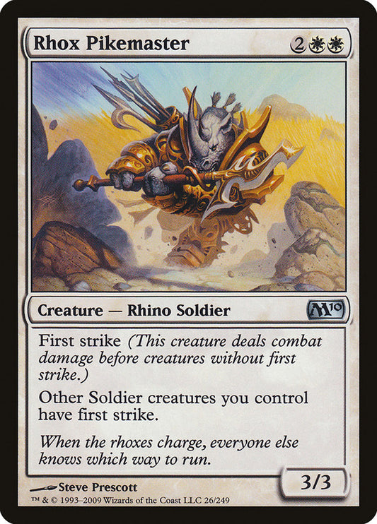 MTG Card Title: Rhox Pikemaster M10/26