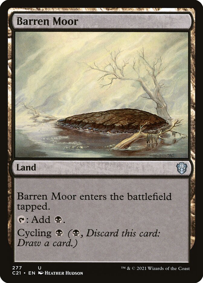 MTG Card Title: Barren Moor C21/277