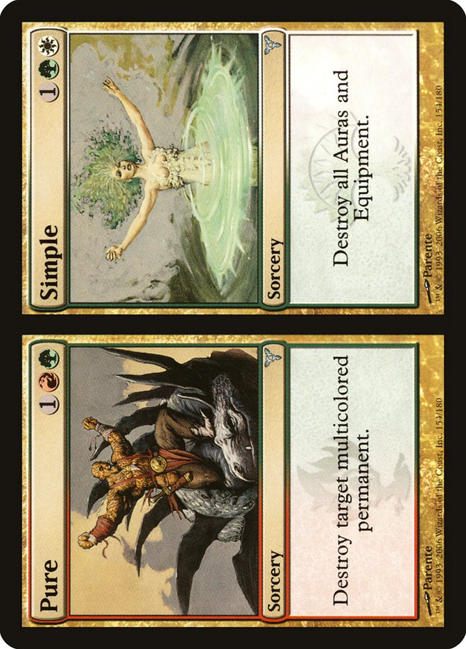 MTG Card Title: Pure // Simple DIS/154